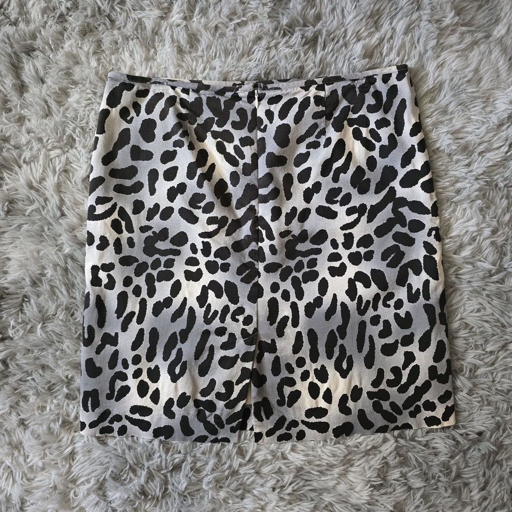 Y2K Cato Leopard Print Pencil Skirt - Size 12 - Picture 2 of 5